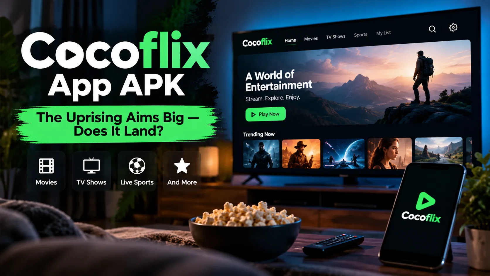 Cocoflix App APK | The Uprising Aims Big - Does It Land?
